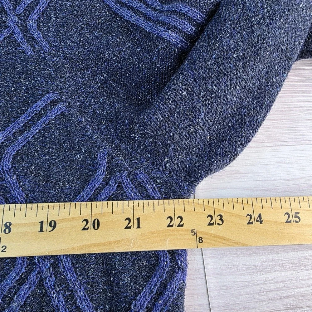 Tommy Bahama Men's Wool‎ Silk Diamond Drive Shawl Sweater Medium Mazarine Blue
